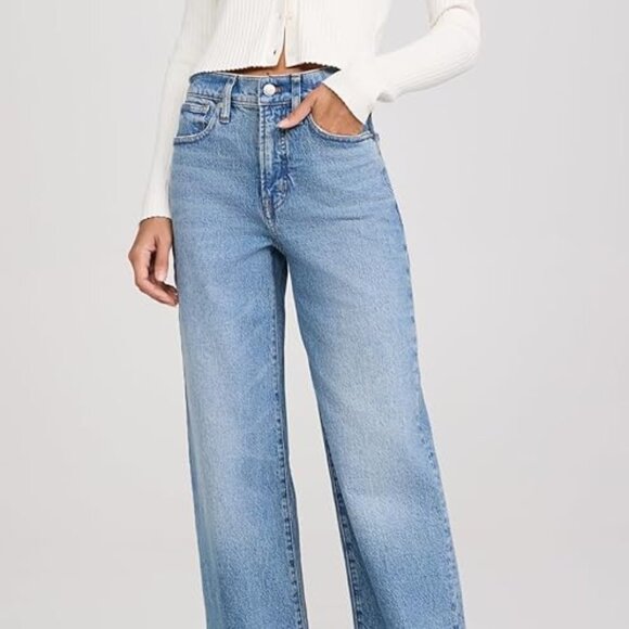 Madewell Denim - Madewell The Perfect Vintage Wide Leg Crop Jean - Size 26 - Enmore Wash